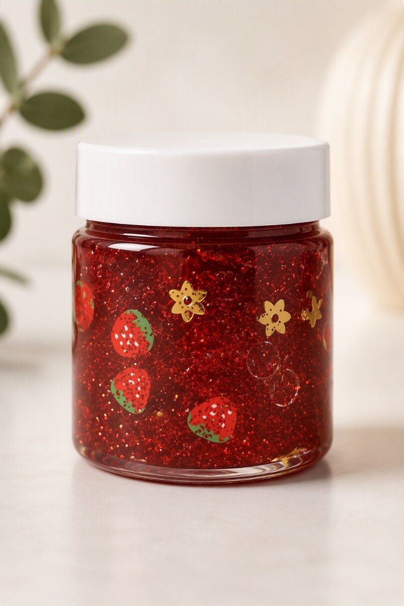 Strawberry Sparkle Glitter Gel